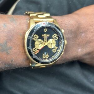 Gold and Black Watch